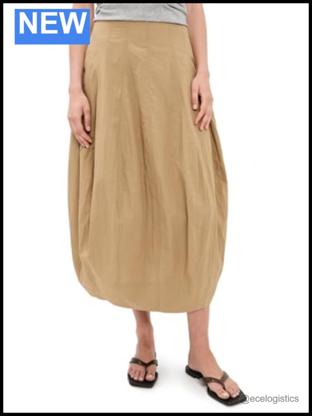 ALC Veda Pleated Bubble Midi Skirt Polyester Formal Special Occasion